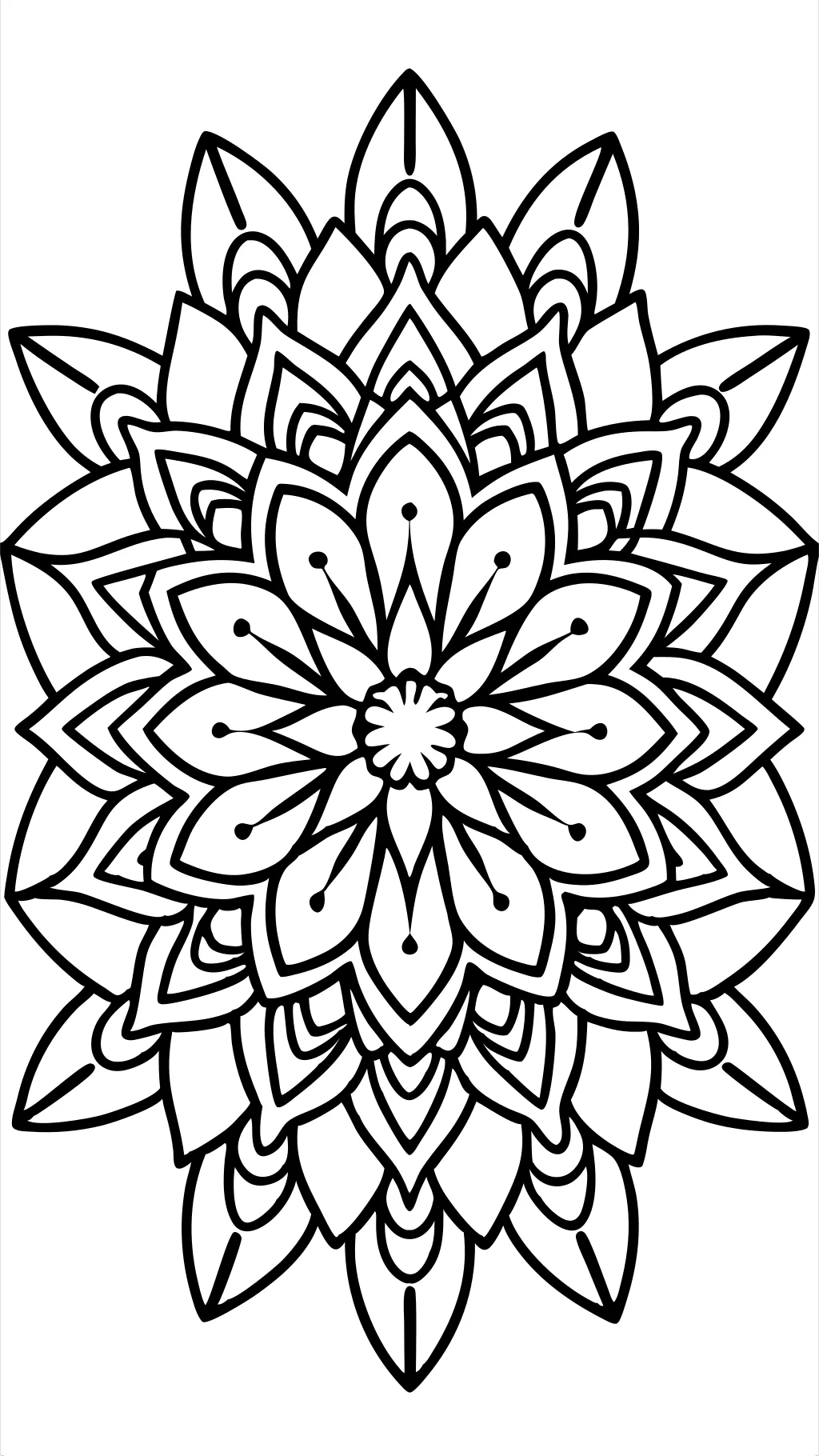 simple easy mandala coloring pages